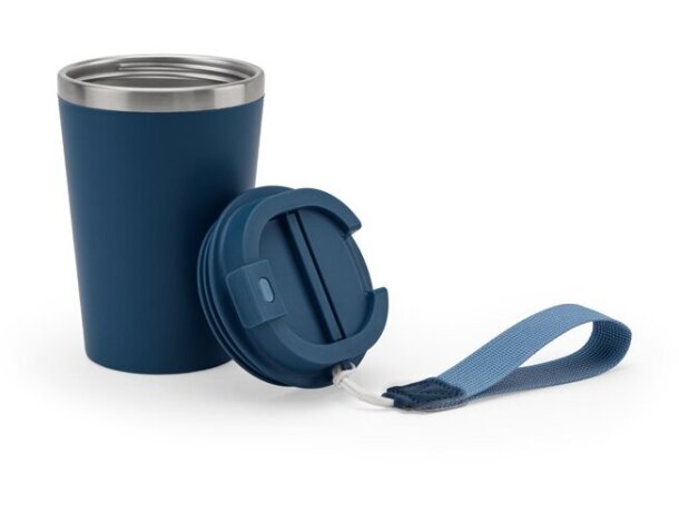 Vaso térmico Spitz de acero inoxidable reciclado con acabado mate Azul marino detalle 7