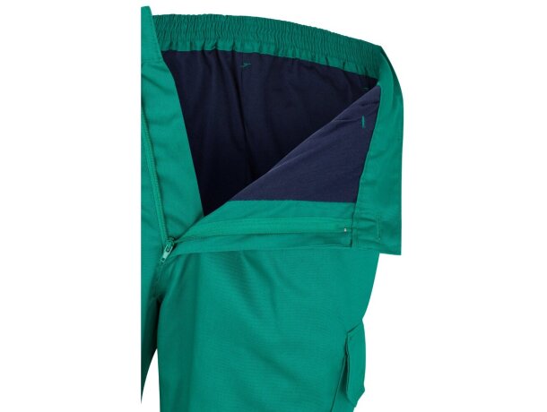 Pantalón de sarga bicolor VL Athena con bandas reflectantes Verde/Amarillo detalle 31