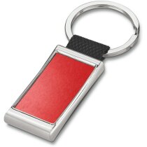 Llavero de webbing y metal personalizado rojo Llavero de webbing y metal personalizado rojo