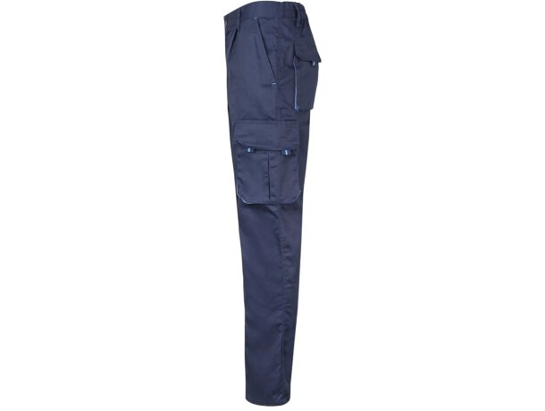Pantalón elástico bicolor fides con seis bolsillos funcionales Azul marino/Azul claro detalle 9