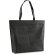 Bolsa de la compra termosellada negra personalizado