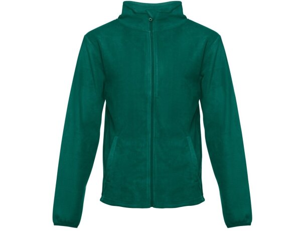Chaqueta polar Helsinki con cremallera y bolsillos Verde oscuro detalle 5