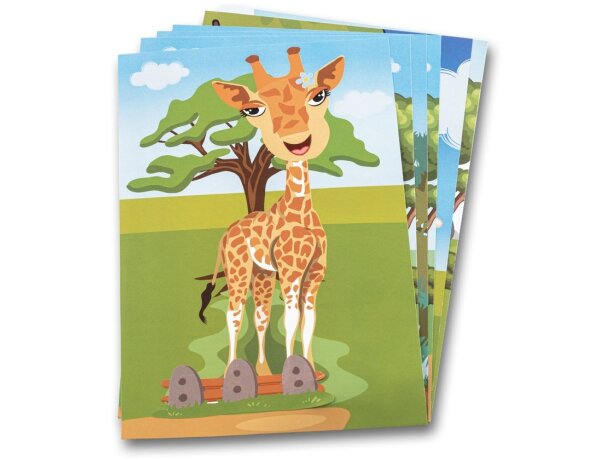 Juego Madagascar de pegatinas blanco