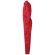 Mono de sarga yama con cremallera doble cursor y bolsillos Rojo detalle 38