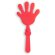 Aplaudidores Clappy con forma de mano Rojo detalle 6