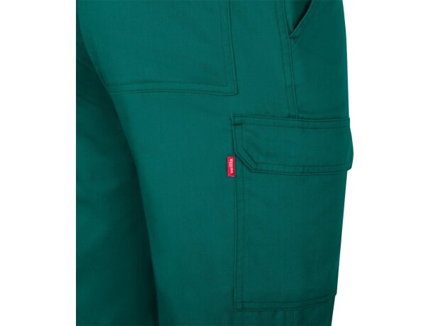 Pantalón de sarga multibolsillos Hermes con cintura elástica Verde detalle 51