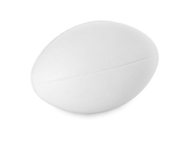Pelota antiestrés para merchandising plástico de poliuretano Hi!dea Rugby detalle 2
