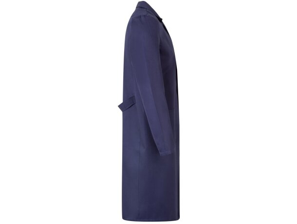 Blusa de sarga Danu unisex con cinturón y bolsillos Azul detalle 19