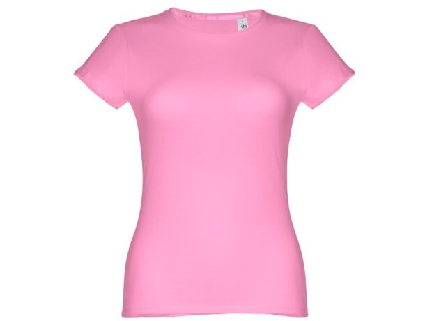 Camisetas manga corta corte entallado de algodón 150 g/m2 Thc Sofia Rosa claro detalle 63
