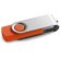 USB compacto 8GB grabado para campañas Claudius naranja