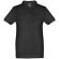 Polo Adam Kids de algodón para niños con cuello canalé Negro