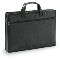 Maletín portadocumentos non woven con base semirrígida personalizado negro Maletín portadocumentos non woven con base semirrígida personalizado negro