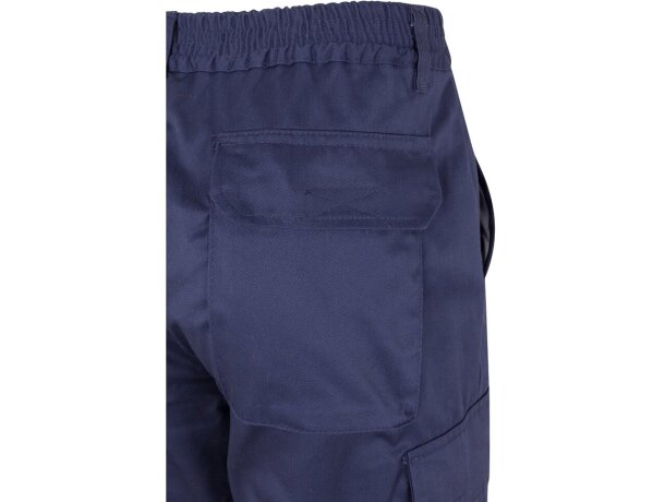 Pantalón de sarga bicolor VL Athena con bandas reflectantes Azul marino/Naranja detalle 24