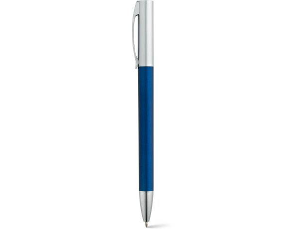 Bolígrafo Elbe ligero de acabado metalizado azul