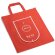 Bolsa plegable con ribete blanco rojo
