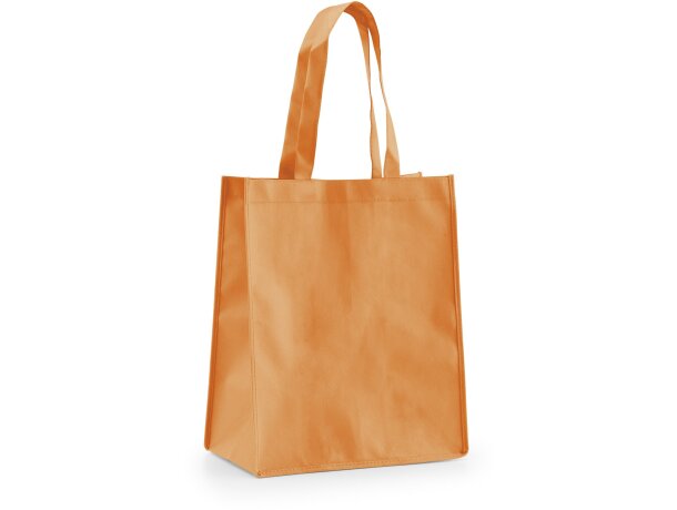 Bolsa de non woven 105 gr / m2 grabada naranja Bolsa de non woven 105 gr / m2 grabada naranja