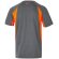 Camiseta técnica ojo de pájaro bicolor VL Slayer Gris/Naranja detalle 19