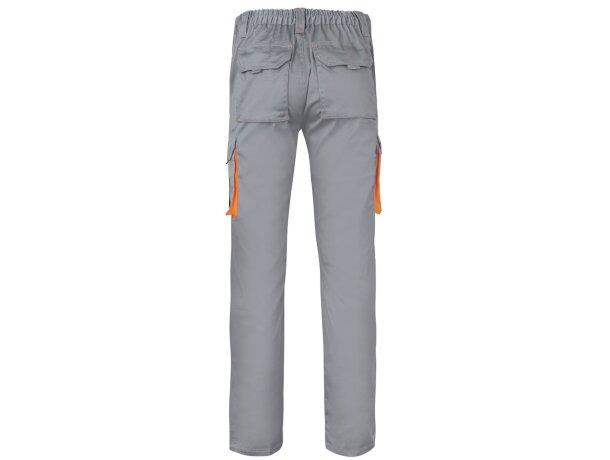 Pantalón de sarga multibolsillos bicolor VL Hypnos Gris/Naranja detalle 52