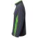 Chaqueta polar bicolor Geras con cinco bolsillos y cremallera Gris/Verde detalle 3