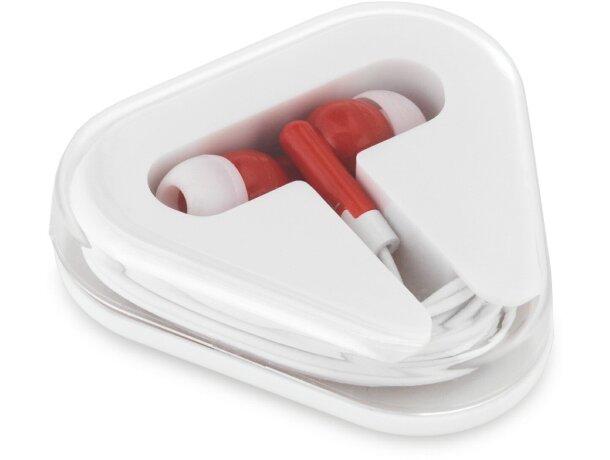 Auriculares con caja ABS personalizado rojo