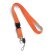 Lanyard Anquetil doble de colores barato naranja