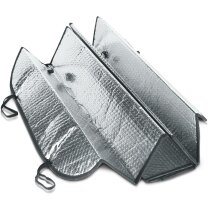 Parasol de aluminio con fijadores de ventosa personalizado gris claro Parasol de aluminio con fijadores de ventosa personalizado gris claro