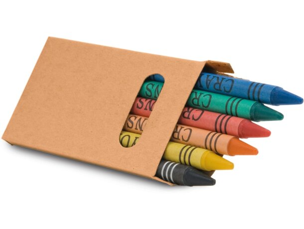Caja con seis ceras personalizada Caja con seis ceras personalizada
