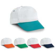 Gorra en poliester sencilla con visera color personalizada