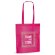 Bolsa de feria de varios colores rosa