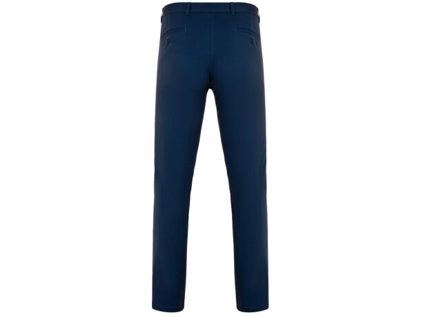 Pantalón chino Vishnu unisex elástico con cinco bolsillos Azul marino detalle 6