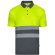 Polo fortuna alta visibilidad con bandas reflectantes Gris/Amarillo