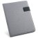 Portafolios a4 con acabado polipiel gris claro