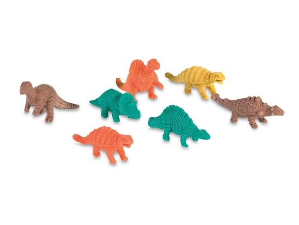 Set de gomas de borrar motivos de dinosaurios verde