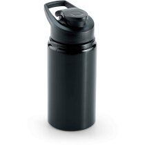 Botella de aluminio para deportistas 550 ml personalizada negra Botella de aluminio para deportistas 550 ml personalizada negra