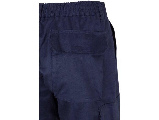 Pantalón multibolsillos bicolor poseidon con reflectantes Azul marino/Amarillo detalle 44
