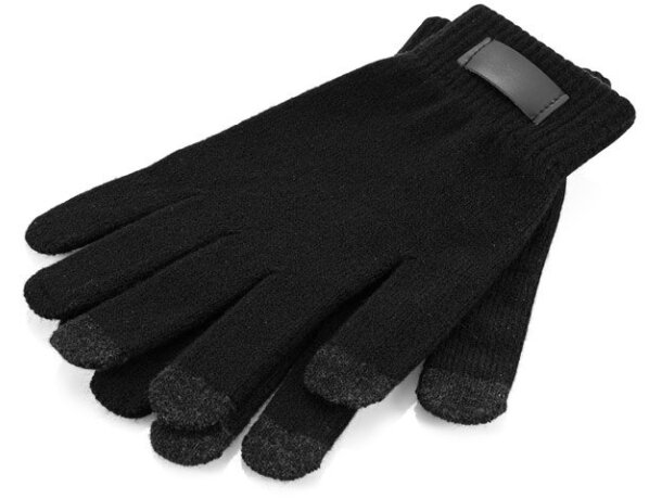 Guantes Burrow de poliéster reciclado rPET con puntas táctiles Negro detalle 9