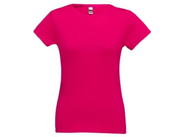 Camiseta publicitaria Sofia entallada mujer algodón 150g 3XL Rosa detalle 85
