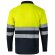 Polo bicolor alta visibilidad VL Vulcan manga larga Azul marino/Amarillo detalle 45