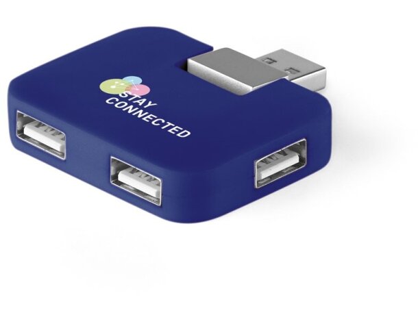 Concentrador Jannes USB 2'0 Azul detalle 1