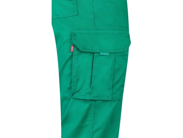 Pantalón lugh multibolsillos elástico con bolsillos de fuelle Verde detalle 31