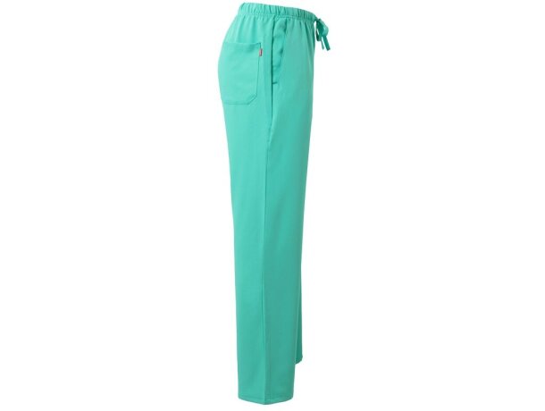Pantalon freyr microfibra repelente a líquidos unisex sanitario Verde menta detalle 3
