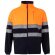 Chaqueta polar bicolor Eros con bandas reflectantes EN20471 Azul marino/Naranja