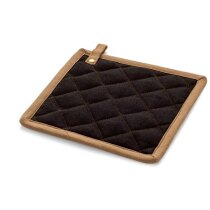 Agarrador cocina Cloves lona algodón azul y negro