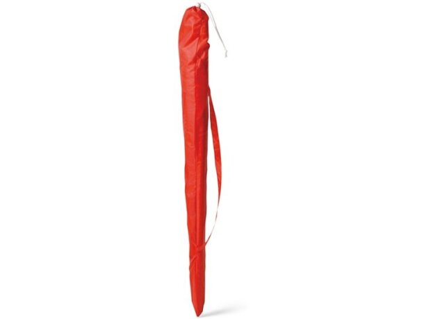 Sombrilla con funda rojo