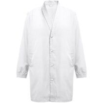 Bata sanitaria blanca THC Minsk cuello estilizado