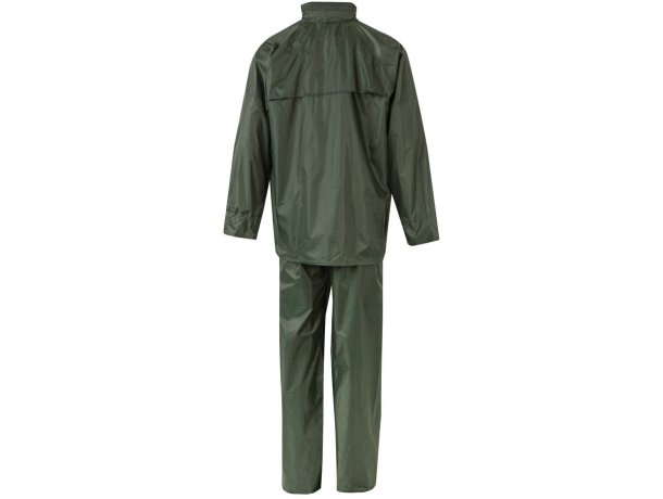 Traje de lluvia dos piezas VL Sedna con capucha transpirable Verde detalle 2