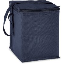 Bolsa nevera con espacio para 4 latas personalizada azul Bolsa nevera con espacio para 4 latas personalizada azul