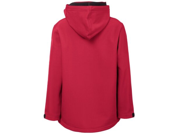 Chaqueta softshell infantil Zagreb Kids con capucha desmontable Rojo detalle 15
