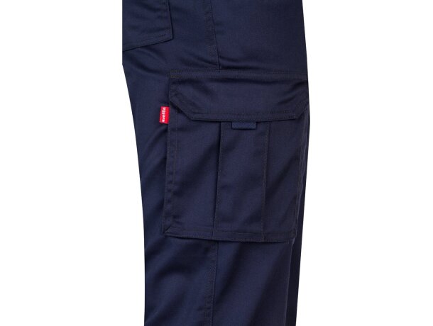 Pantalón lugh multibolsillos elástico con bolsillos de fuelle Azul marino detalle 15