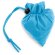 Bolsa Shops sencilla plegable poliéster 190T personalizada azul claro